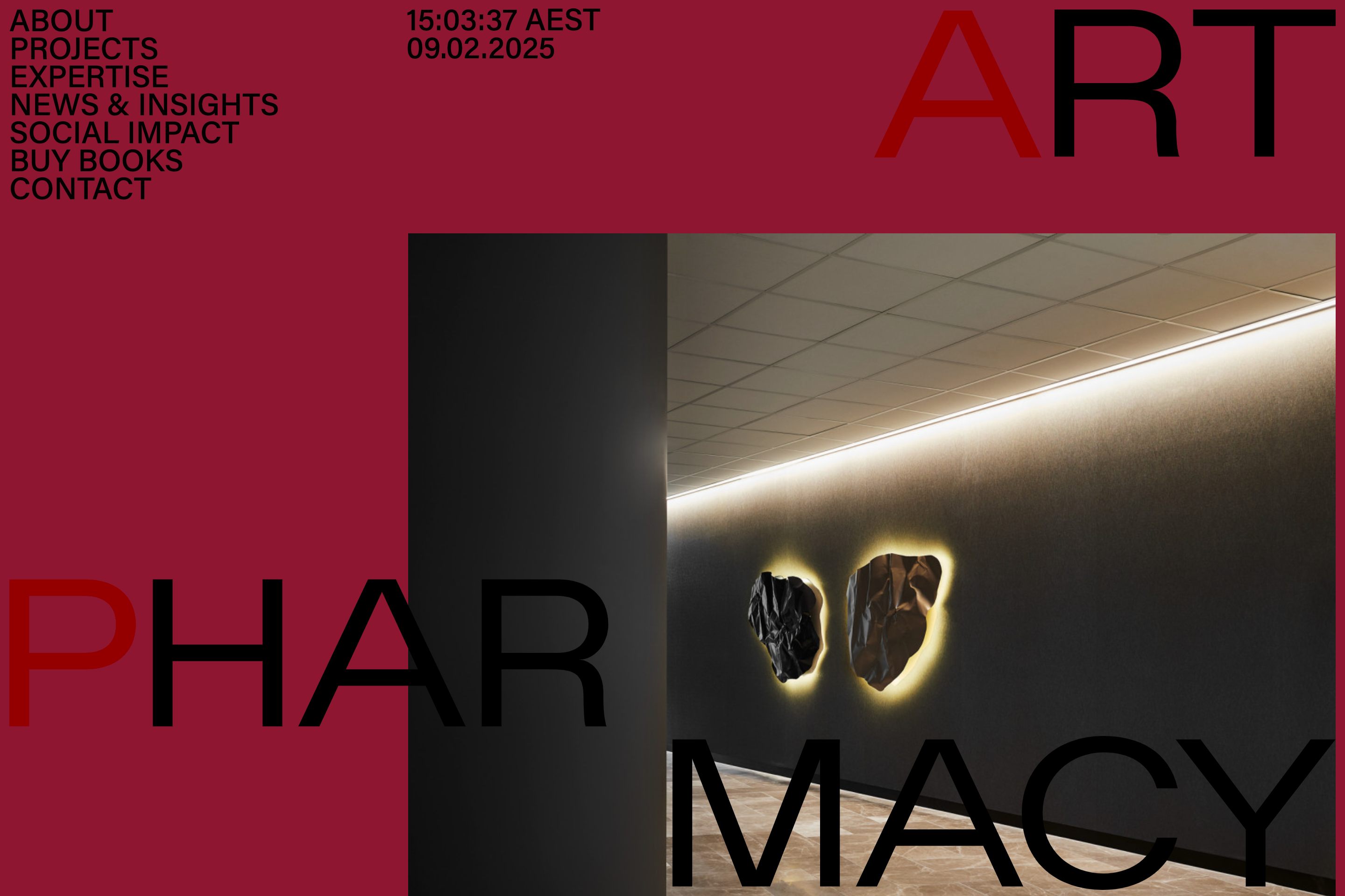 Art Pharmacy website homepage