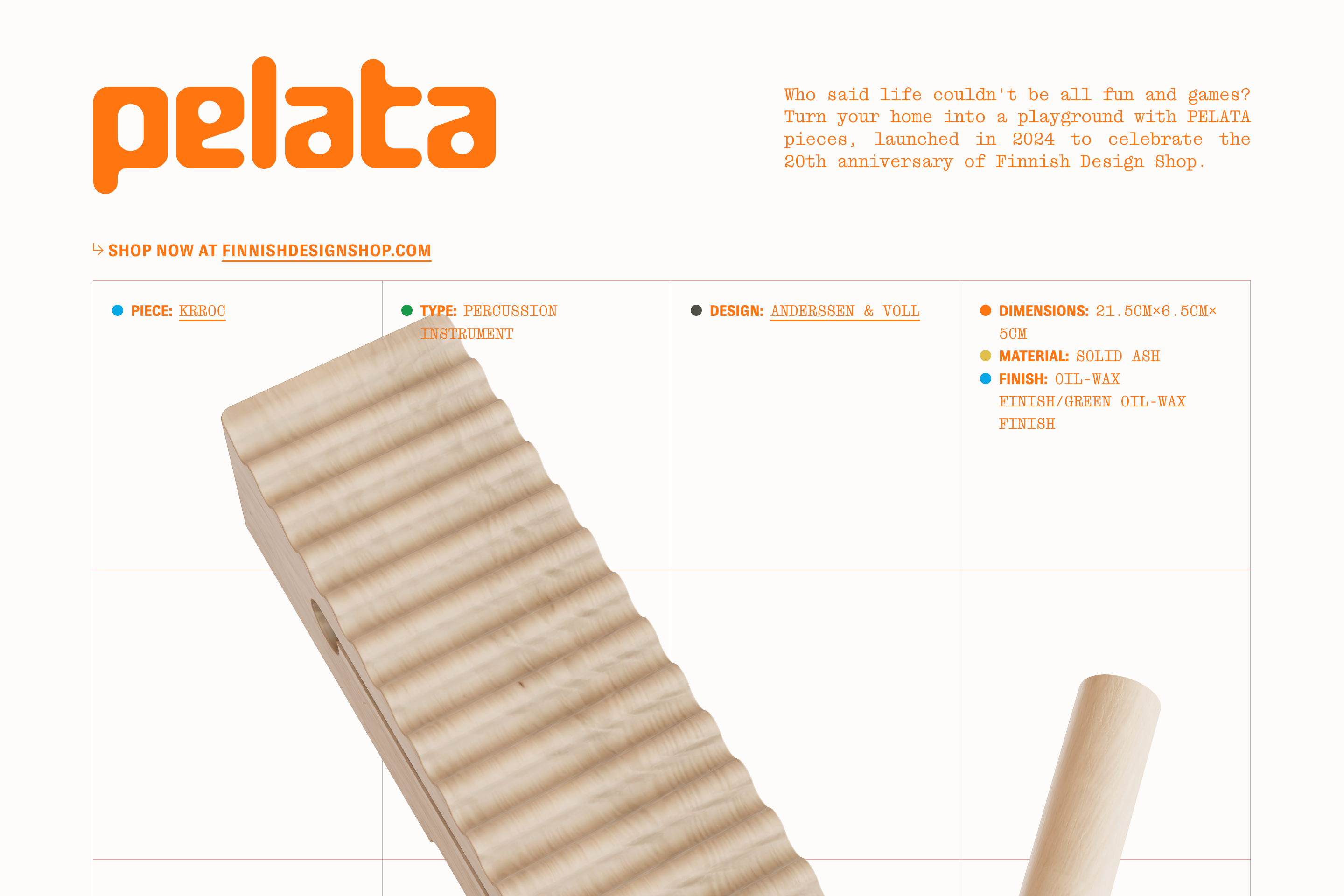 Pelata Pieces website homepage